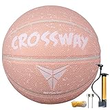 Material de la vejiga: vejiga de goma con bobinas que hacen que el baloncesto rebote de forma estable.