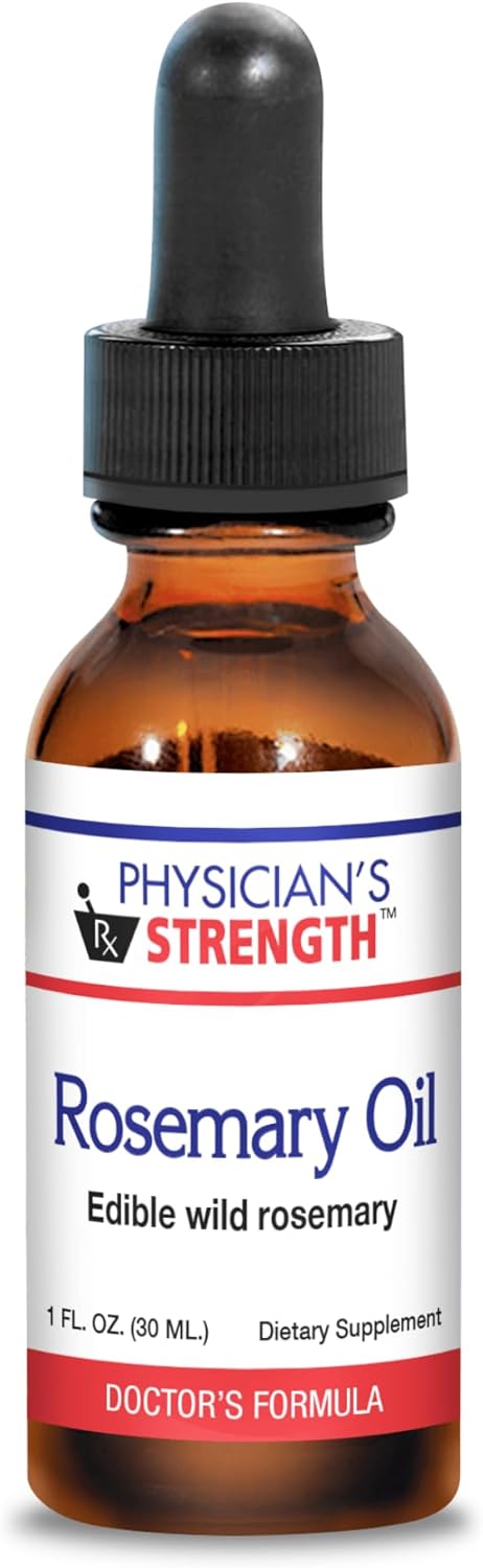 Physician's Strength Wild Rosemary Oil - 1 fl oz - Edible Wild Rosemary - Chemical Free - 432 Servings