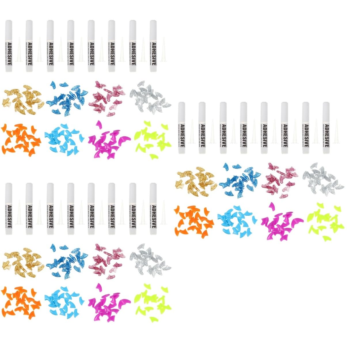 minkissy 480 Pièces Ensemble d'ongles pour Animaux de Compagnie Capuchon d'ongle de Chat Griffes de Chat en Caoutchouc Animal de Compagnie Couverture de Griffe de Chat Assorti