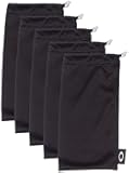 unisex adult Microbag Sunglass Case, Black/ 5 Pack, One Size US