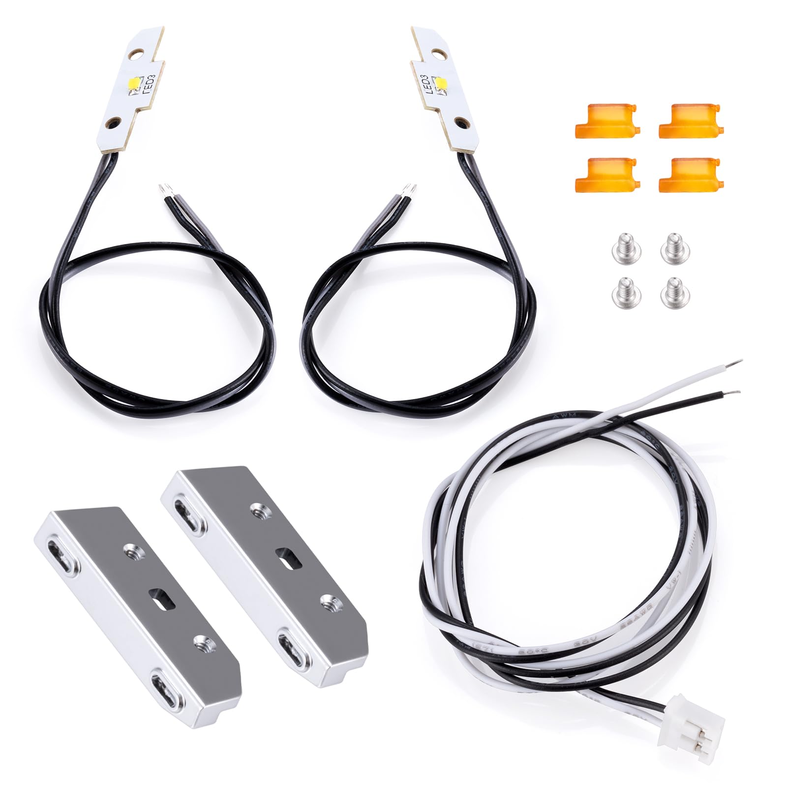 RCLIONS LED Side Lights Lamp for 1/14 Tamiya Tractor Truck 770S RC Model Car Parts