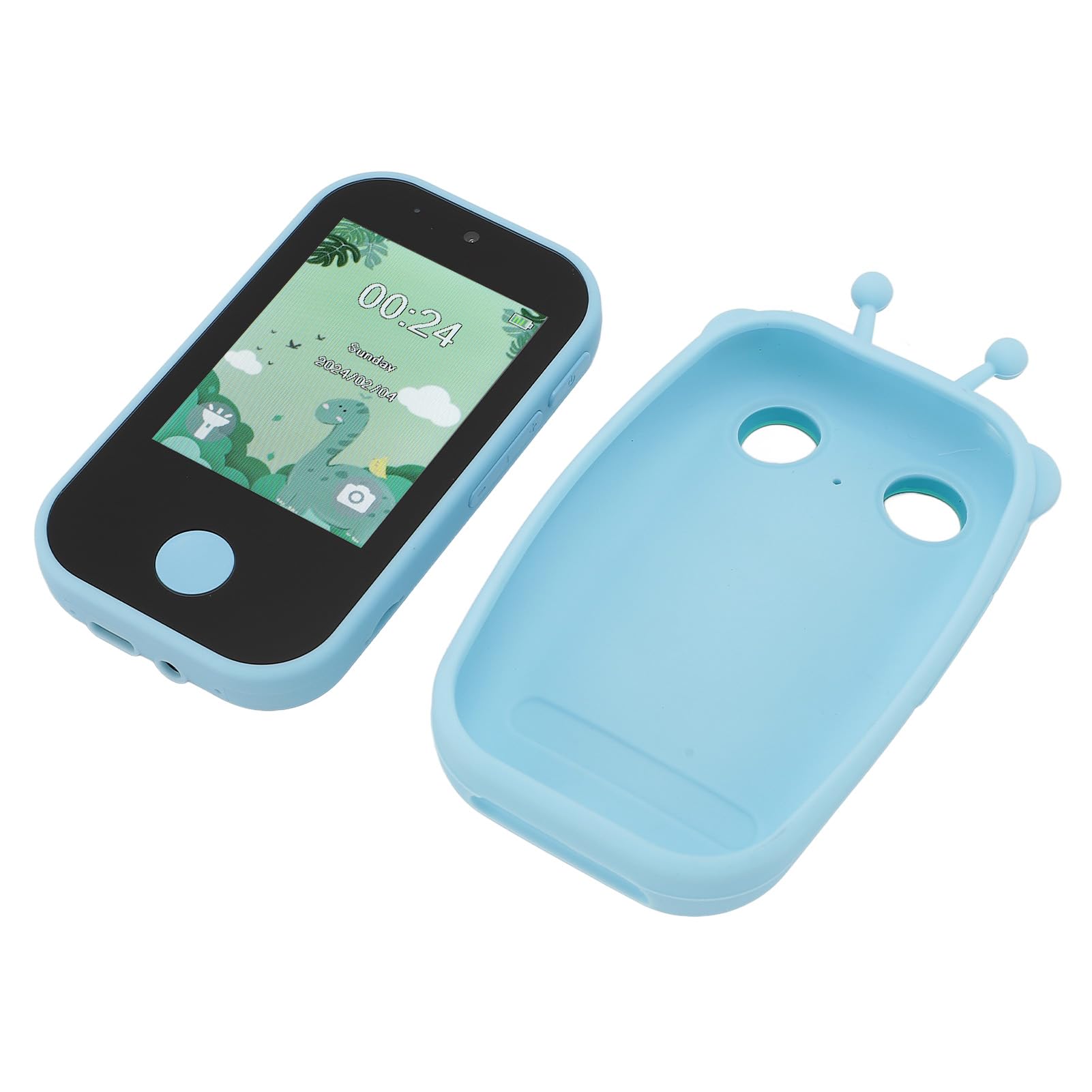 Smart Phone per Bambini, 2.8in IPS Touch Screen Kids Smart Phone Toy 1080P 48MP Digital Camera Cute Kids Smart Phone Toy con Doppia Fotocamera, Lettore Musicale, Gioco (Blue)