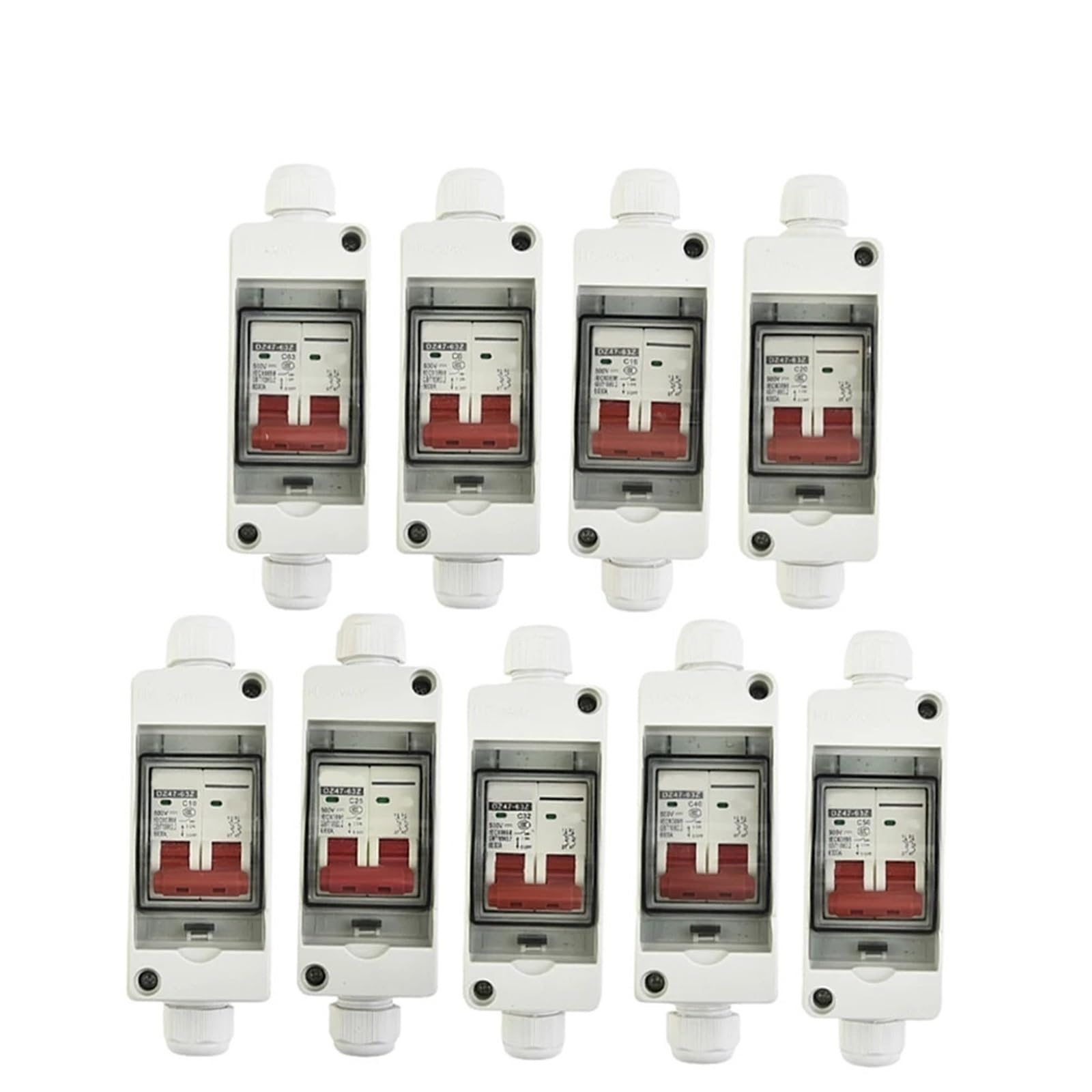 Scatola Combinata Solare Fotovoltaica Scatola di distribuzione impermeabile con interruttore CC, interruttori automatici miniaturizzati, batteria solare fotovoltaica for casa/giardino, quadro combinat