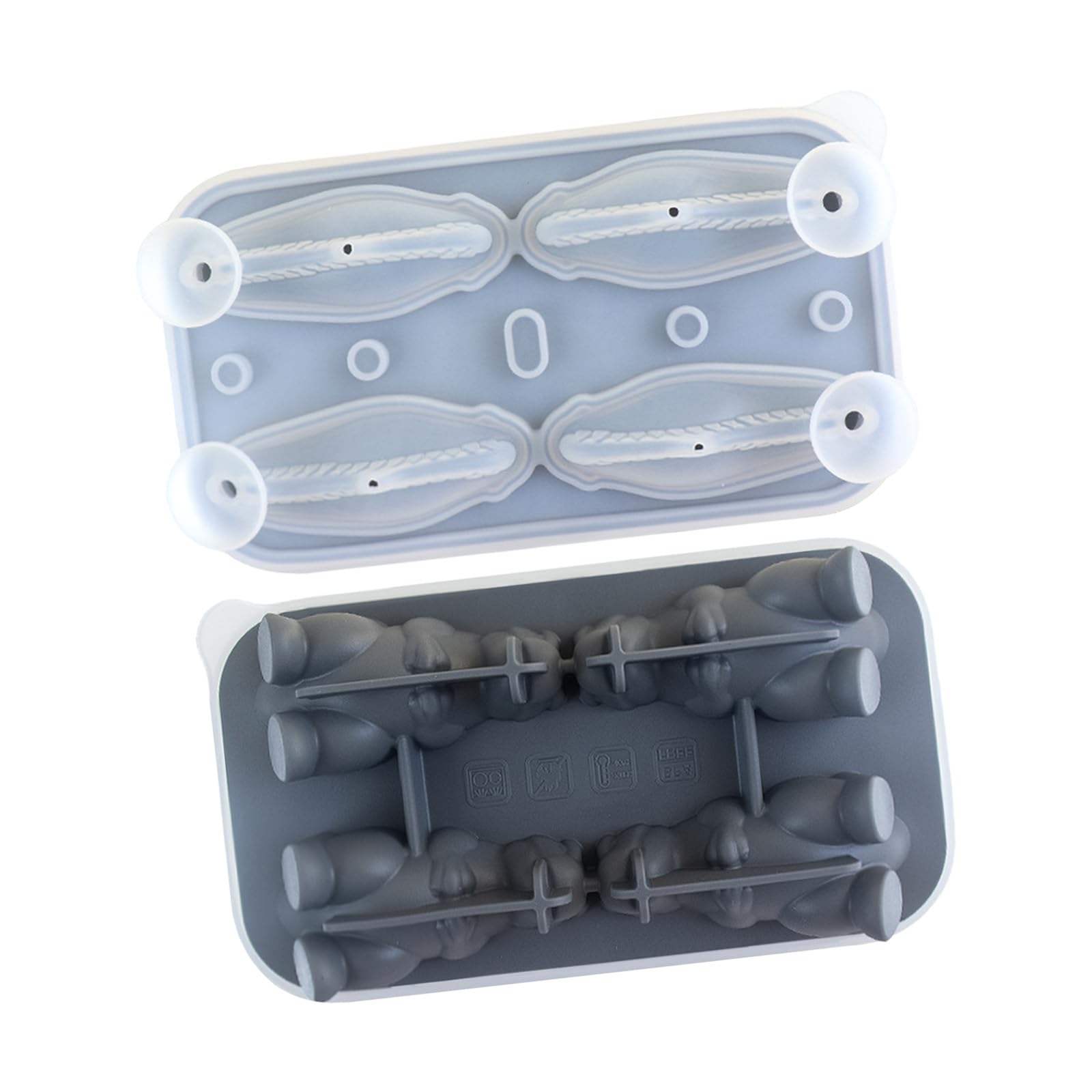 NVOQILIN Creative Dinosaurs Shape Ice Cubes Maker Fun Freezing Cubes Maker for Cocktails and Childrens Themed Event Silicon Dinosaurs Molds