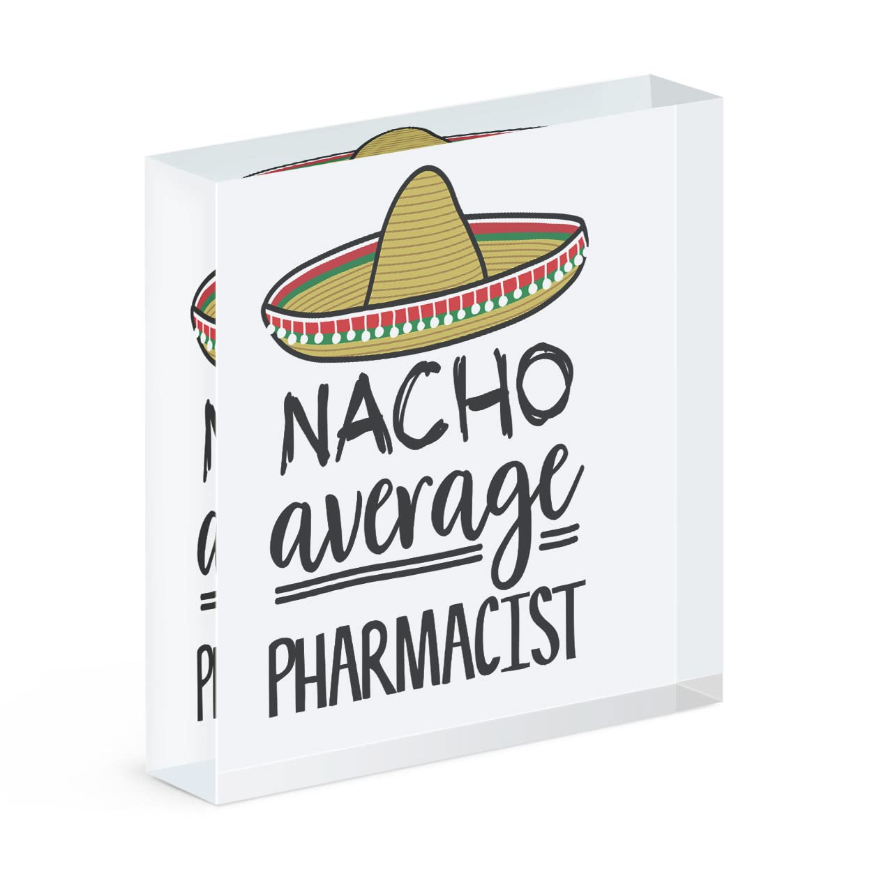 Cadre acrylique Nacho Moyenne Pharmacien pour sublimer votre comptoir d'officine