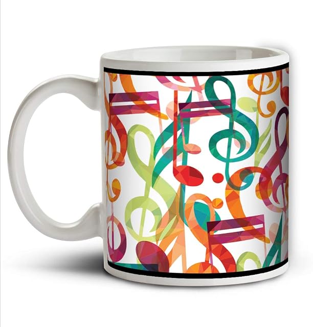 Music Musical Notes Cool Coffee Tea Mug Cup Gift Birthday Christmas