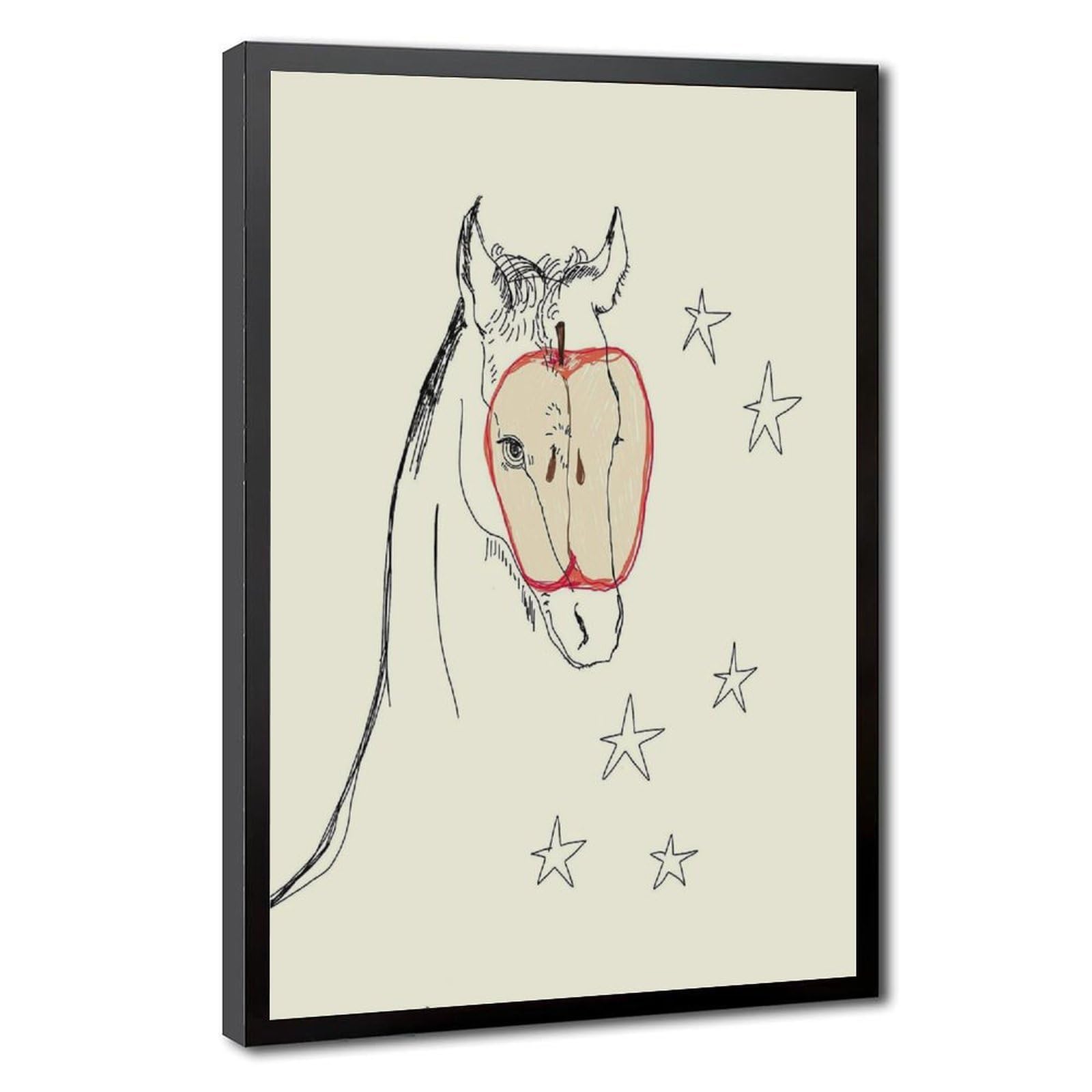 Bareronor Interesting Abstract Horse (3) Canvas Poster Bedroom Decor Landscape Office Room Decor Gift 20" L X 30" W