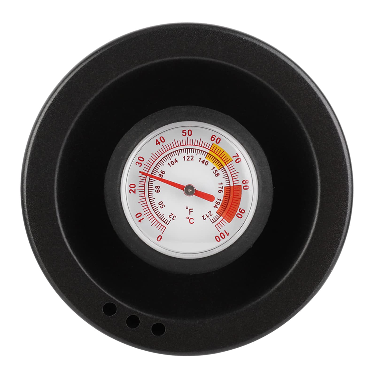 ZPSHYD Kaffeekessel, 850 ml Schwanenhalskessel PTFE-beschichteter Edelstahl Übergießkaffeekessel mit Holzgriff(with Thermometer)