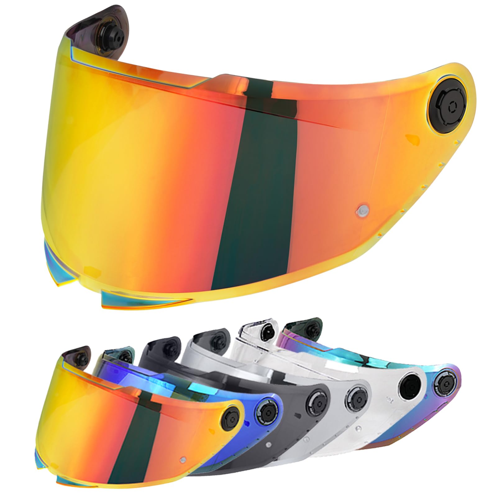 VCOROS Wizjer do kasku MT-V-28B Thunder 4 SV, kask motocyklowy wizjer | Motocyklowy wizjer chroniący przed wiatrem na całą twarz, soczewki kasku, wizjer do kasku motocyklowego, akcesoria zamienne
