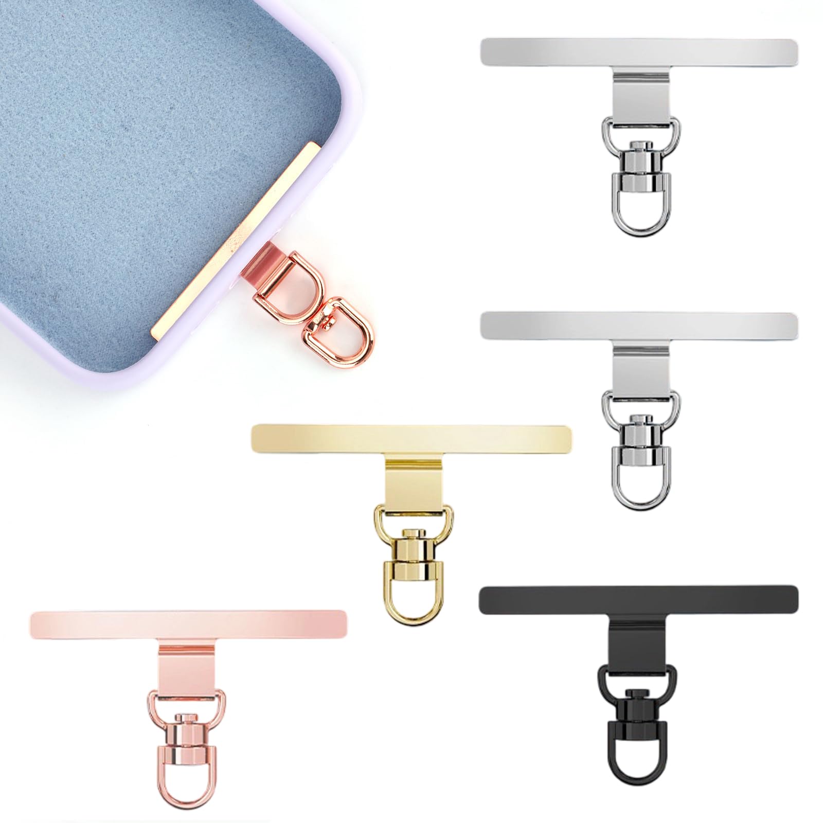 Chuppinz 5Pcs Rotatable Phone Tether Tab, Phone Tag