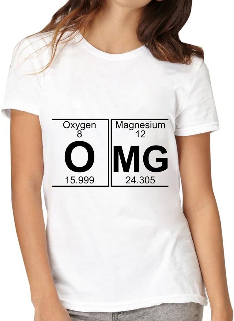 A Winer Women's Tee Funny Shirts Oxygen Screen Printing T Shirts White Size Large