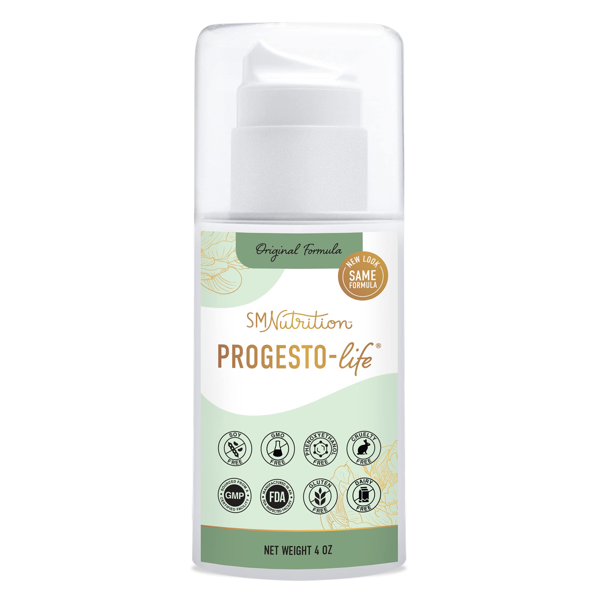 Progesterone Cream 2000mg USP Micronized Progesterone 4oz Pump (96