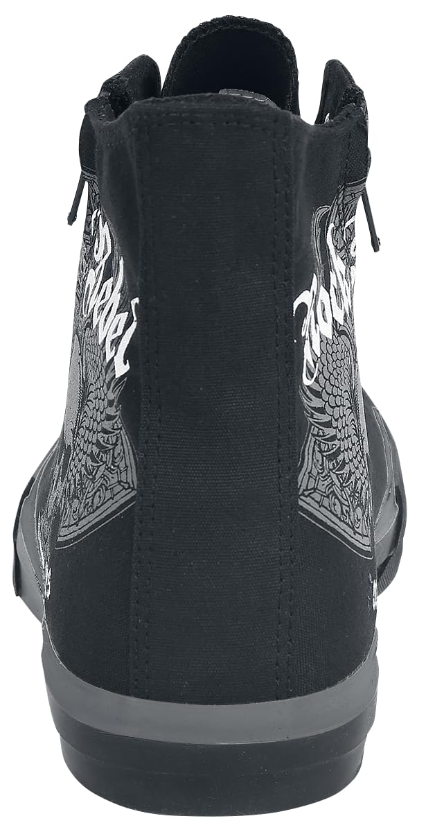 Rock Rebel by EMP Unisex Sneakers Nere con Stampa Teschio