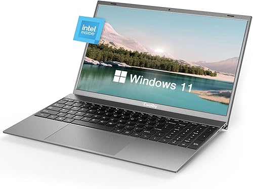 Computadora portátil con Windows 11 2024, pantalla IPS de 15.6 pulgadas, 1920 x 1080, Coolby 16 GB DDR4 RAM / 512 GB SSD, computadora portátil con