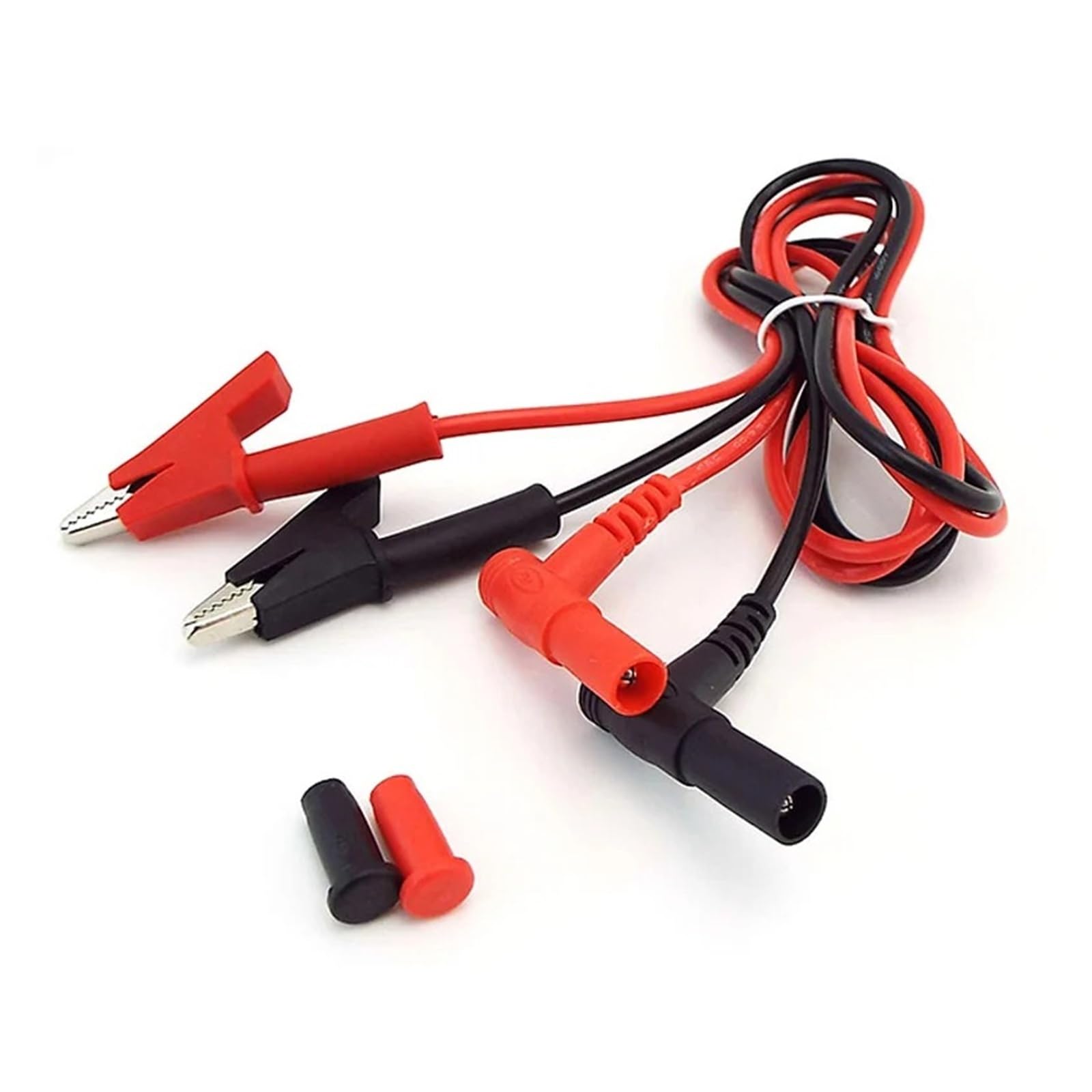 Cable de prueba de clip de banana a cocodrilo de 20 A, cable de doble muestra para multímetro
