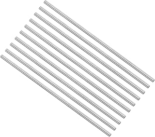 CoCud Round Steel Rod, 1.5mm Diameter 60mm Length, High Speed Steel Bar Stock Craft DIY Tool - (Applications: for Drill Lathes Boring Machine), 10-Pieces