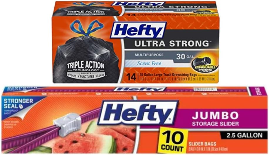 Hefty Variety, Hefty Ultra Flex Maximum Strength Garbage