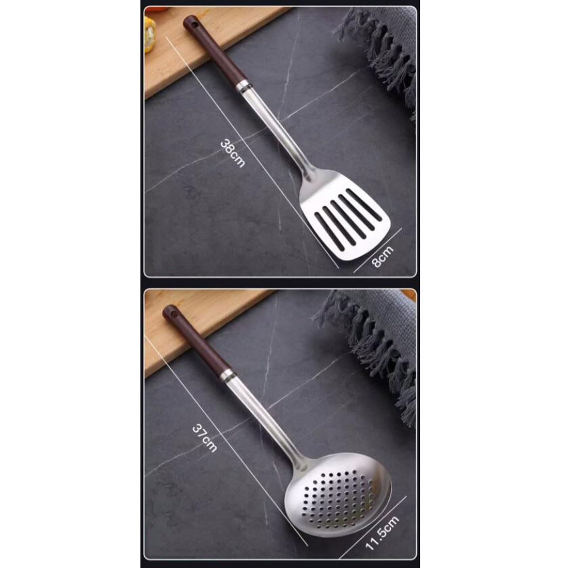 Küche Kochgeschirr 4 Stück Sets Edelstahl Kochen Löffel Spatel Kochen Utensilien
