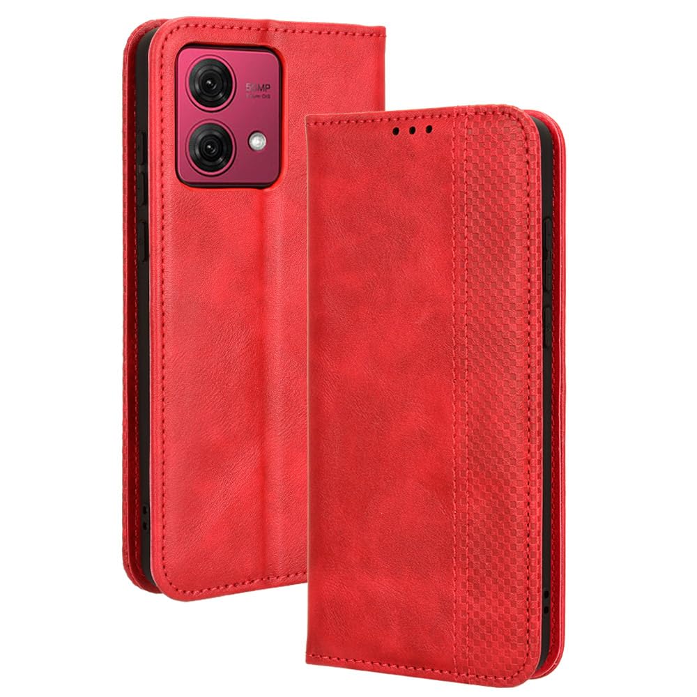 Coque Pour Motorola Moto G84 5G Premium Cuir PU Étui