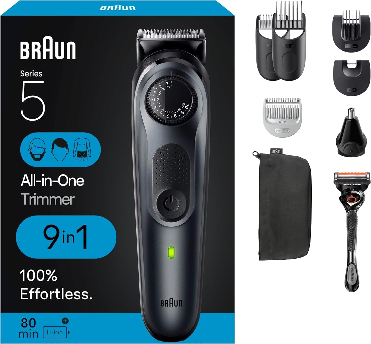 Braun All-in-One スタイルキット 8in1 Braun All-in-One Style Kit Series 5 5470, 8-in-1 Trimmer for Men