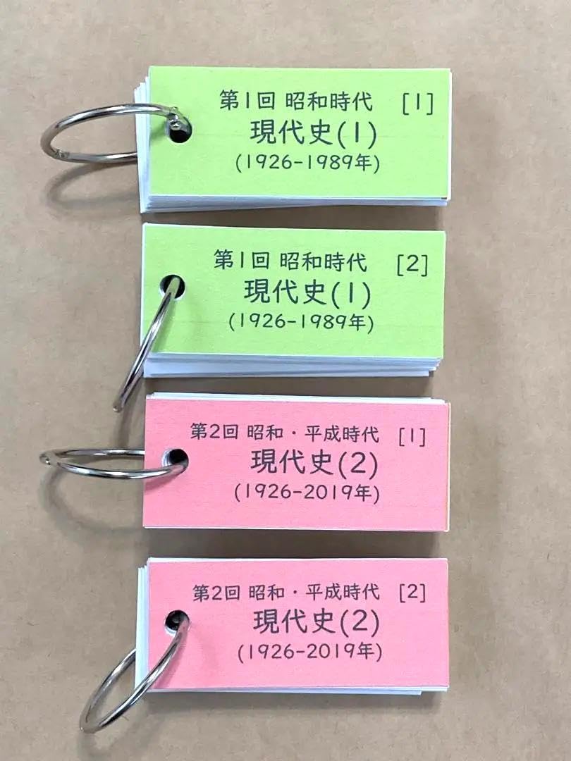 Amazon.co.jp: カット済中学受験社会歴史 暗記カード予習シリーズ 6年