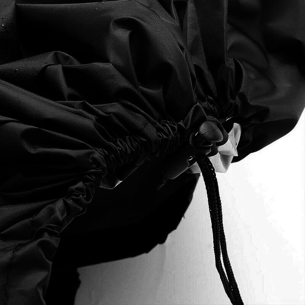 Zoegneer Funda impermeable para banco de exterior, color negro, para jardín, parque, terraza, 2/3/4 plazas, 134/163/190 x 66 x 89 cm