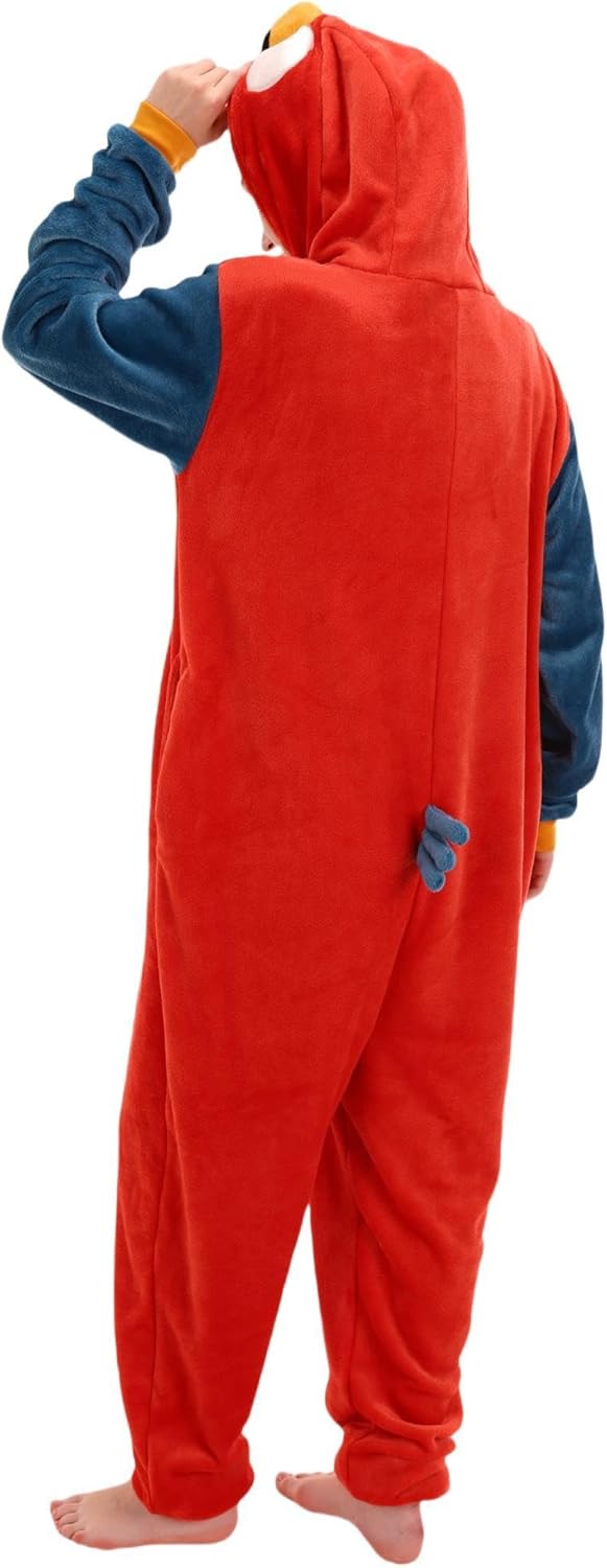 COSUSKET Snug Fit Unisex Adult Onesie Pajamas, Flannel Cosplay Animal One Piece Halloween Costume Sleepwear Homewear - Image 8