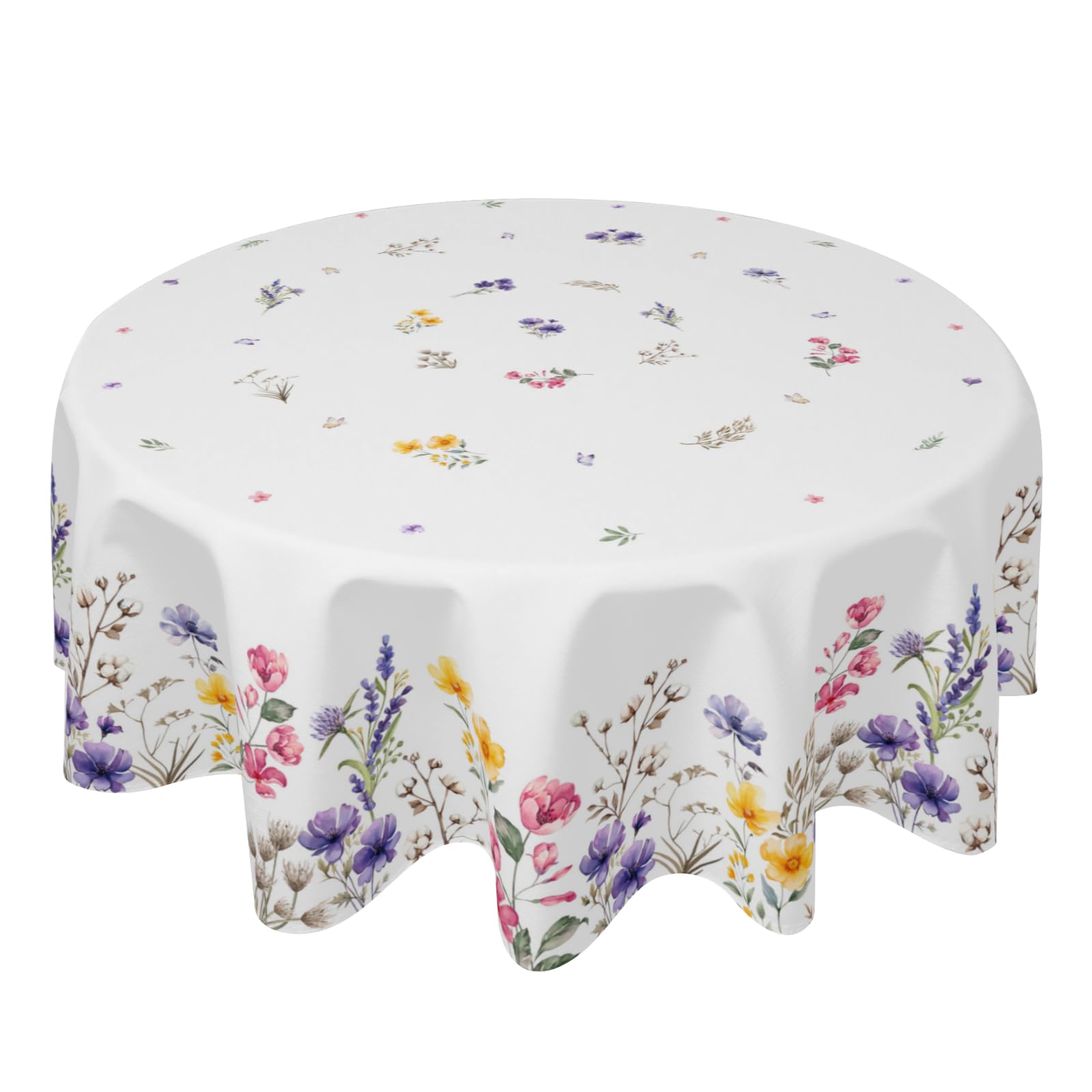 Photo 1 of Aytipun Floral Round Tablecloth 70 Inch