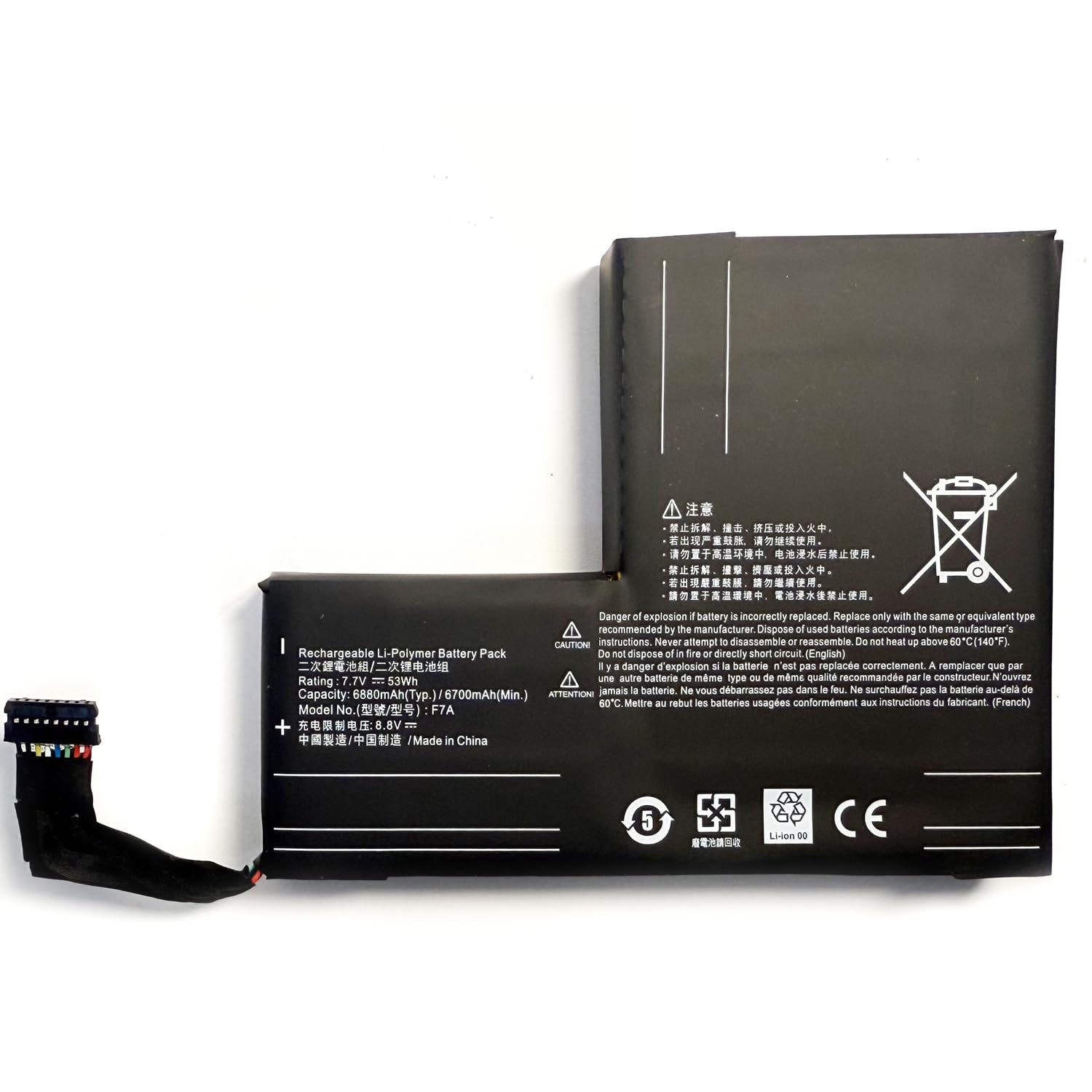 XITAIAN 7.7V 53Wh 6880mAh F7A F7G Replacement Battery for Steam Deck LCD/OLED Handheld Gaming PC Series 2(ICP6/47/36+ICP6/57/80)-2 mit Reparatur Tool Kit