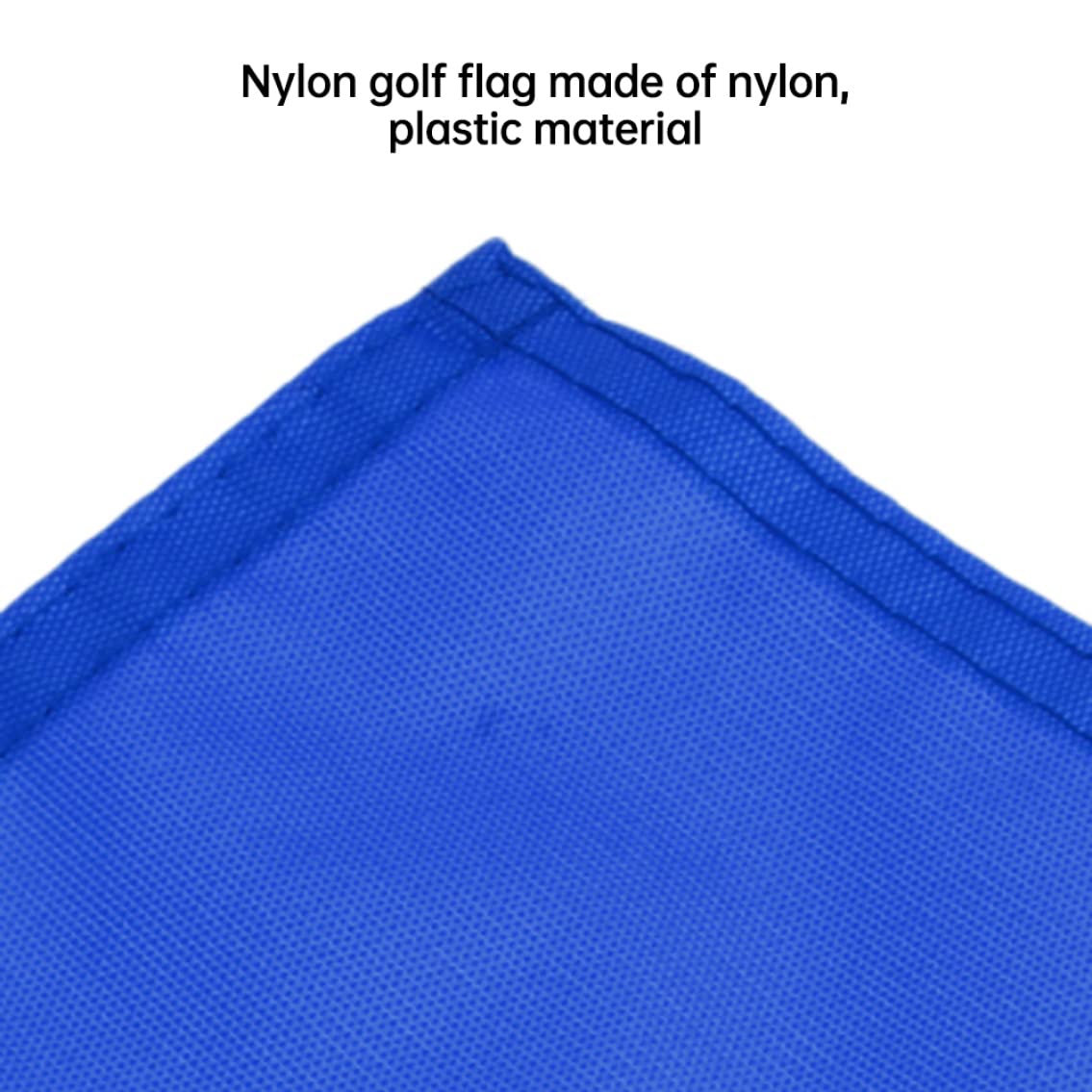 5 Stück Nylon-Golf-Putting-Green-Flaggen, 18 x 12 cm großes Trainingsloch-Pole-Cup-Banner zum Üben