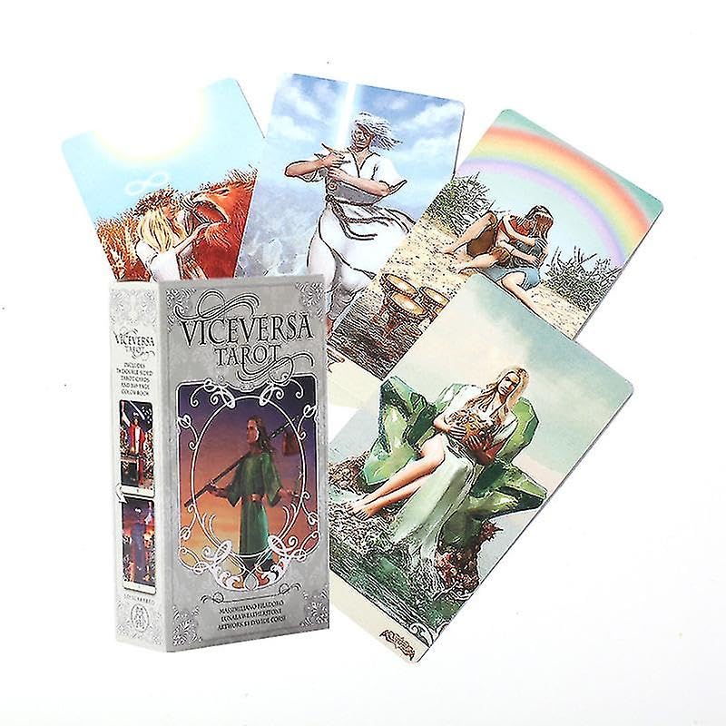 AYME 78 Pieces Vice Versa Tarot Cards Decks Traditional Standard Tarot Deck Fortune Telling Game Divination Tools for Beginners (Style 1),for Adult