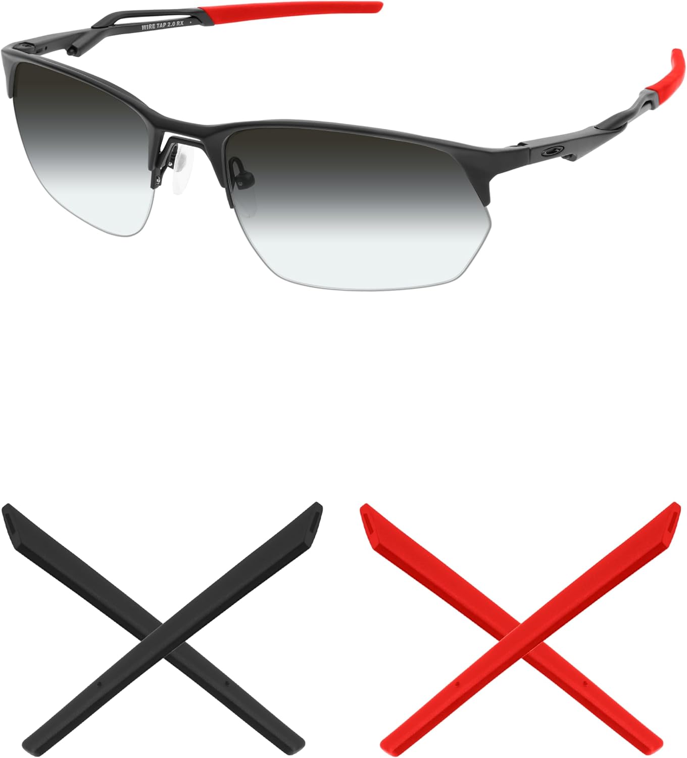 Mryok Replacement Earsocks for Oakley Wire Tap 2.0 OO4145 / Wire Tap 2.0 RX OX5152 Sunglass - Options