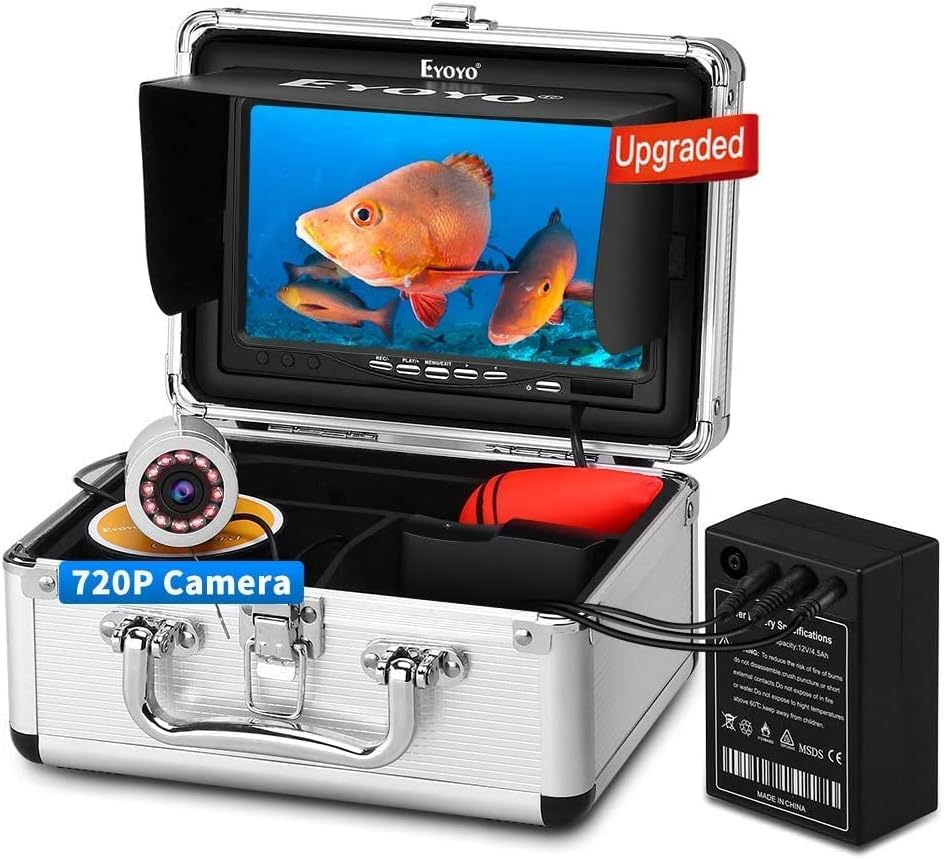 Eyoyo Underwater Fishing Camera, Ice Fishing Camera Portable Video Fish