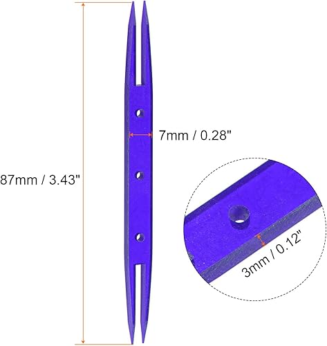 Miniatura 2 de HARFINGTON 2 lanzaderas de tatuaje de 3.425 x 0.276 x 0.118 in de plástico coloridas para hacer encajes, herramientas de manualidades, suministros