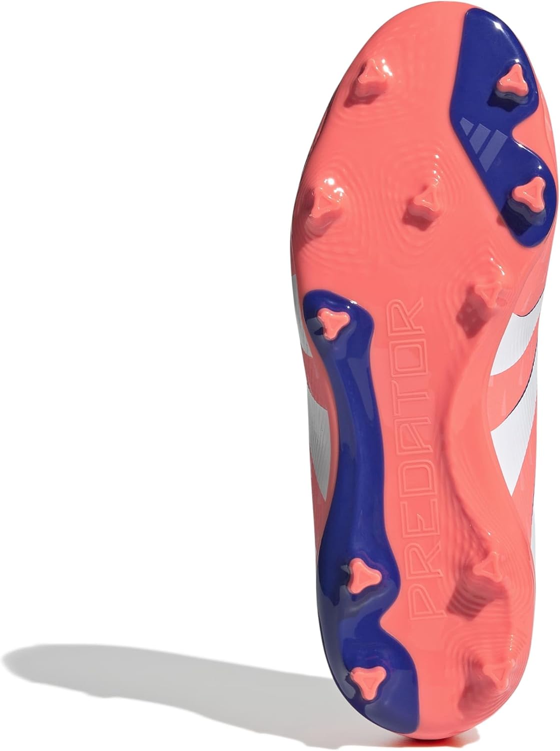 adidas Unisex-Kids League Predator Firm Ground/Multi Ground, Signal Coral/White/Beam Orange, 4.5