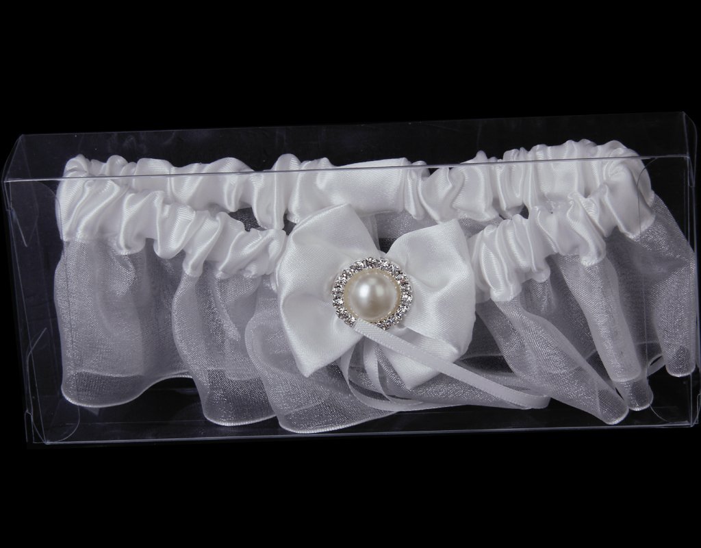 Prom Bridal Rhinestone Pearl with Bow Wedding Garter Satin Toss -Ivory |Clothing, Shoes & Accessories |Wedding & Formal Occasion |Garters|1 x Wedding Garter|Accessories, Organizer, Storage, Holder, R-image-36