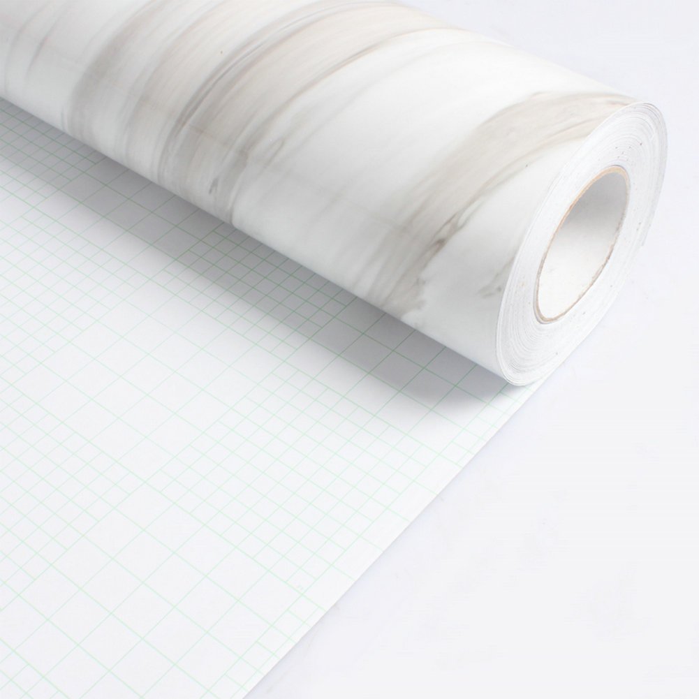 DOOXOO PVC Marble Waterproof Vinyl Self Adhesive Wallpaper Roll Wall