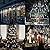 JJGoo Christmas Lights Meteor Shower Rain Lights, 10 Tube 12 inch 240 LEDs Icicle Lights Outdoor Raindrop Lights for Xmas Halloween Wedding Party Tree Holiday Decoration, White