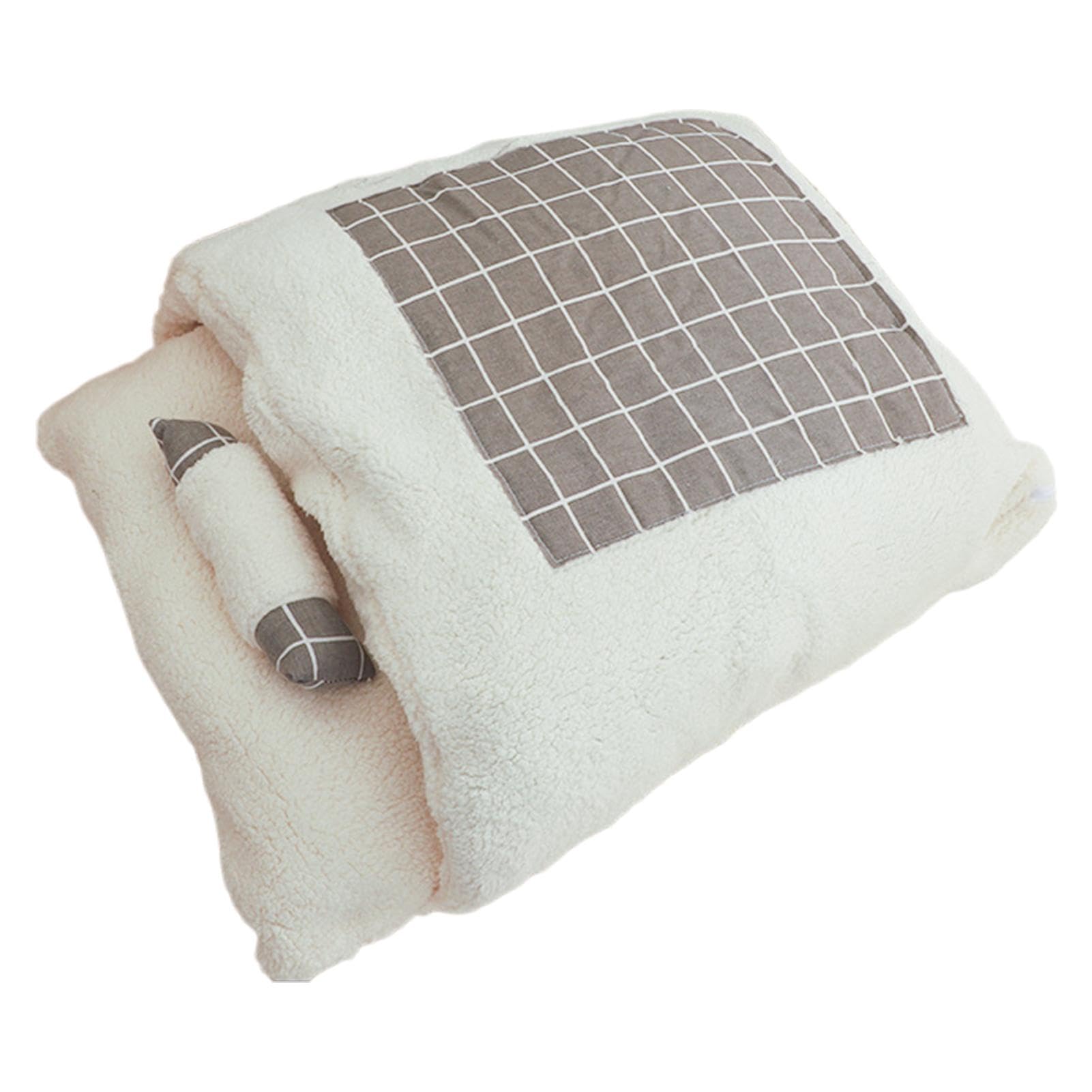 Saco De Dormir Para Mascotas Bolsa Cálida Lavable | Semi-cerrado para Gatos Para Cachorros Y Para Exterior E Interior Para Invierno Y Clima Frío Para Calentamiento