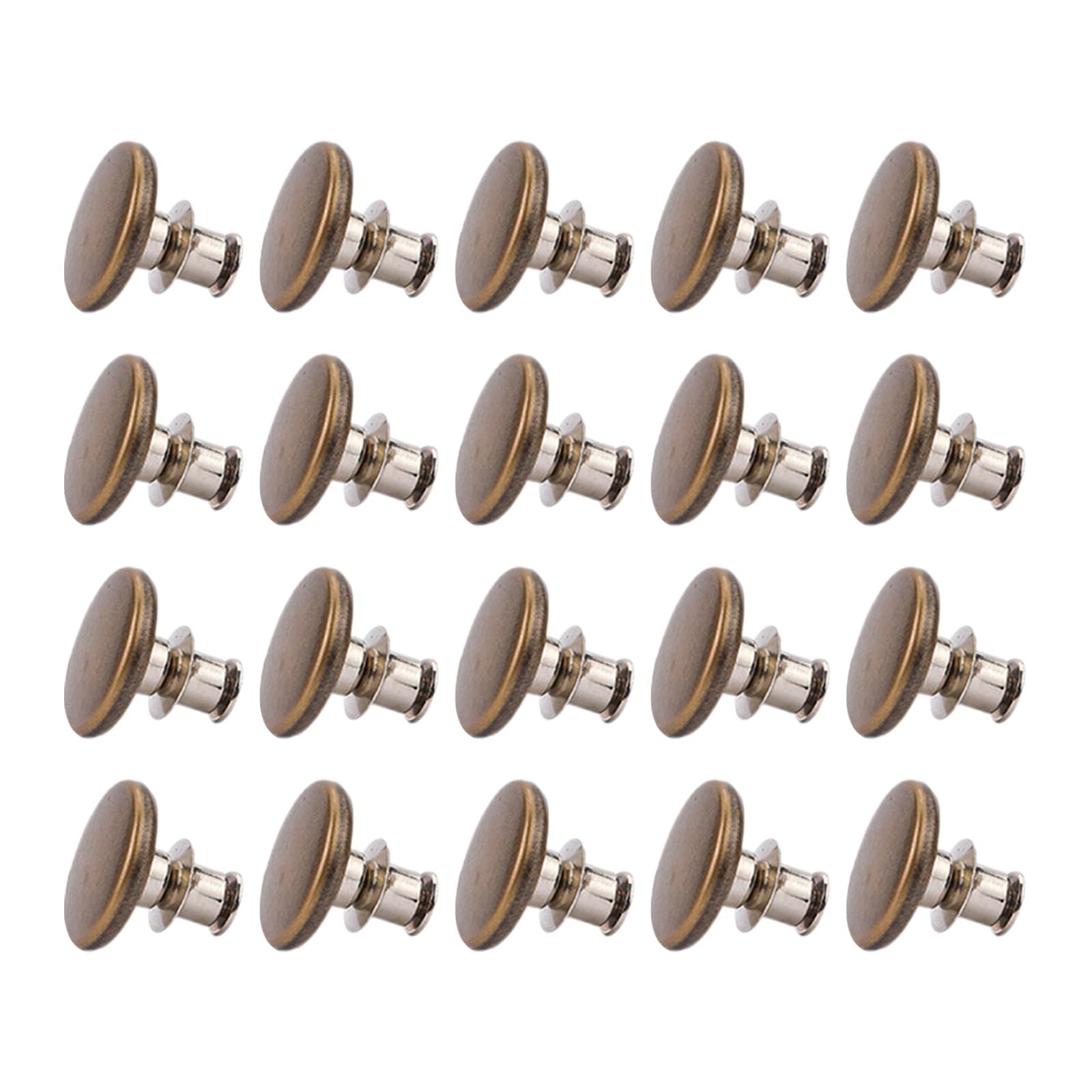 Tsophreniq 20Pcs Round Waist Extenders Button Extenders Button Buckles Set for Jeans Pants to Make Tighter Jean Tightener