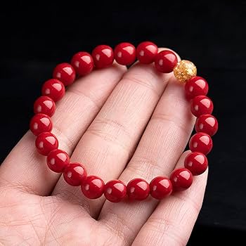 Amazon.co.jp: 天然辰砂ブレスレット ブレスレット 天然石 辰砂