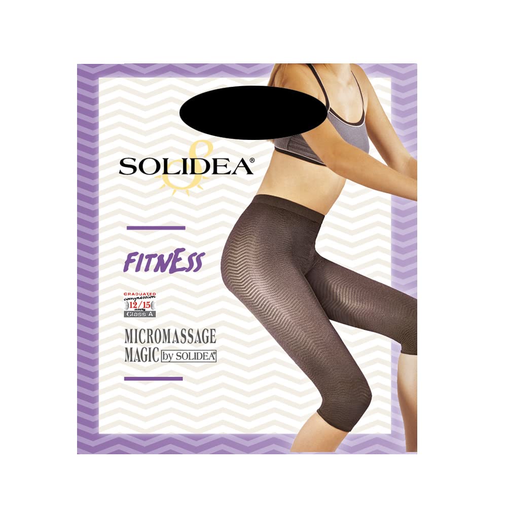 SOLIDEA Guaina Modellante Donna Fitness | Compressione Graduata 12/15 mmHg, Guaina Anticellulite