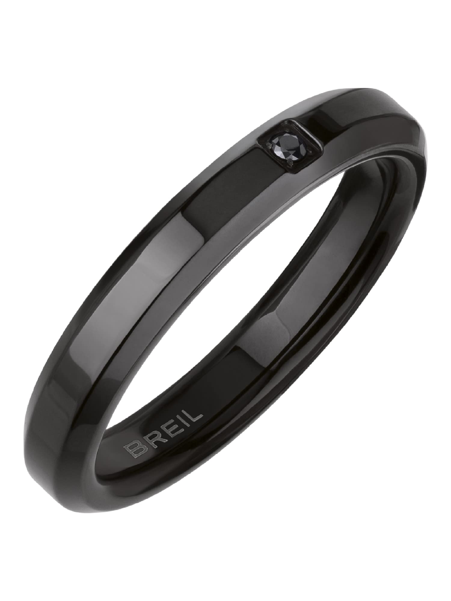 BREILAnillo colección Y en acero coloreado para hombre