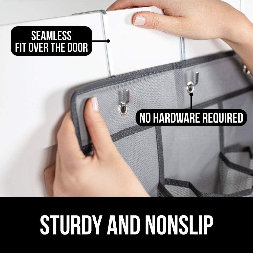 Gorilla Grip Incontinence Pad and Mesh Shoe Organizer, Incontinence Pad Size 52x34 in White, Absorbs 8 Cups, Shoe Organizer Size 64x19 with 24 Pockets in Gray, Holds Up to 40 Pounds, 2 Item Bundle : Baby