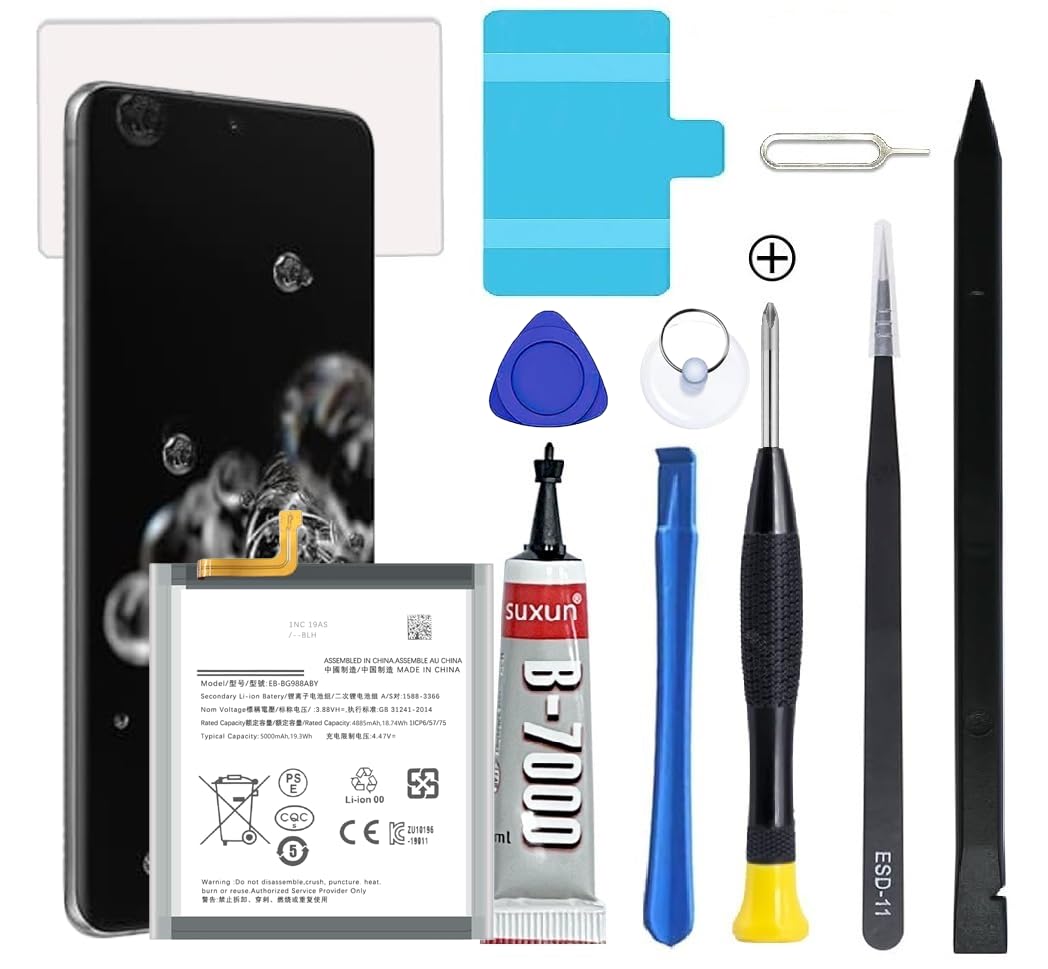 AFSONGOO Galaxy S20 Ultra Battery, Battery Replacement for Samsung Galaxy S20 Ultra SM-G988U All Models with Professional Repair Tool Kits