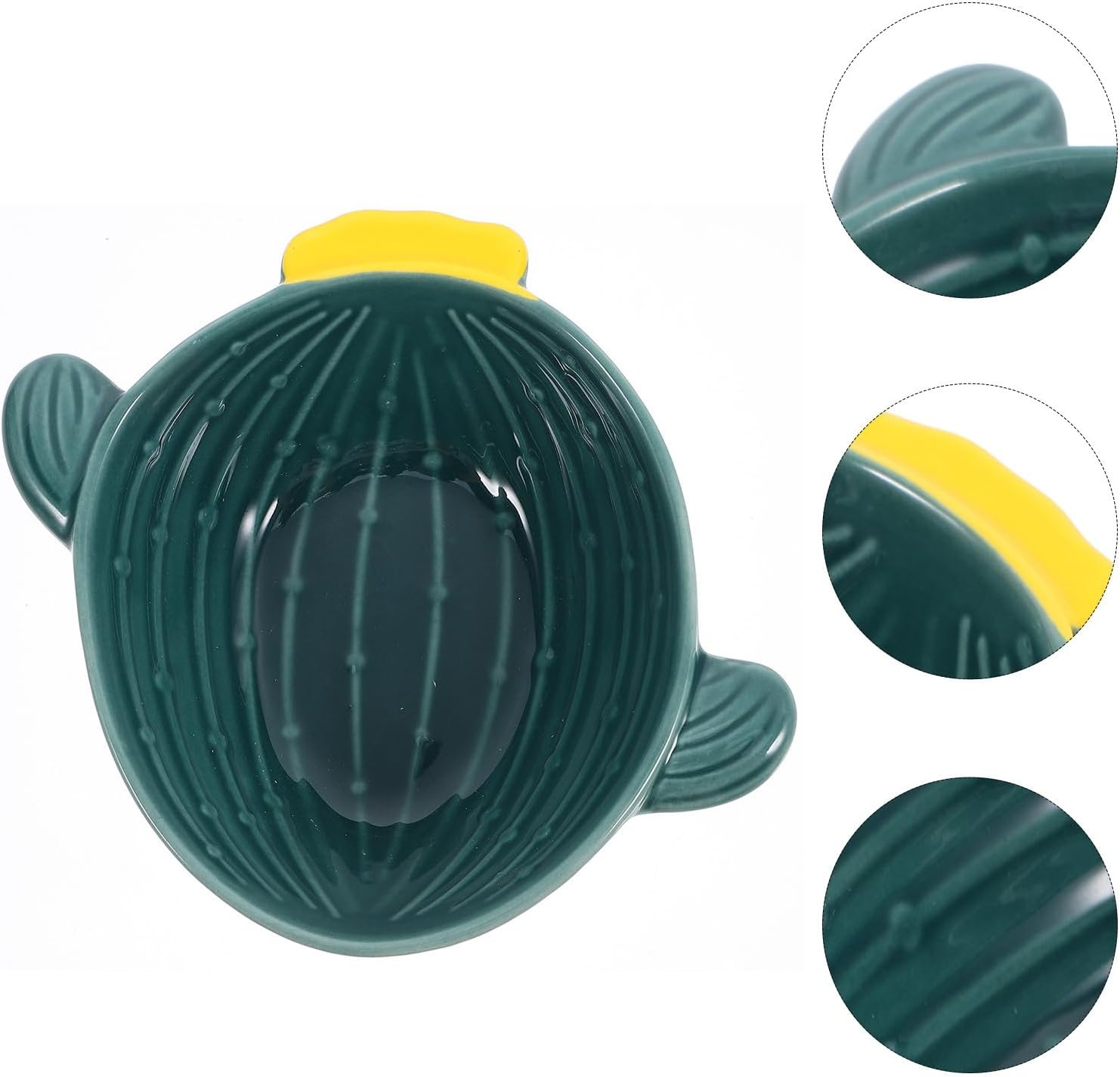 Cactus Shape Bowl Easy Clean for Home and Hotel Use, Ceramic