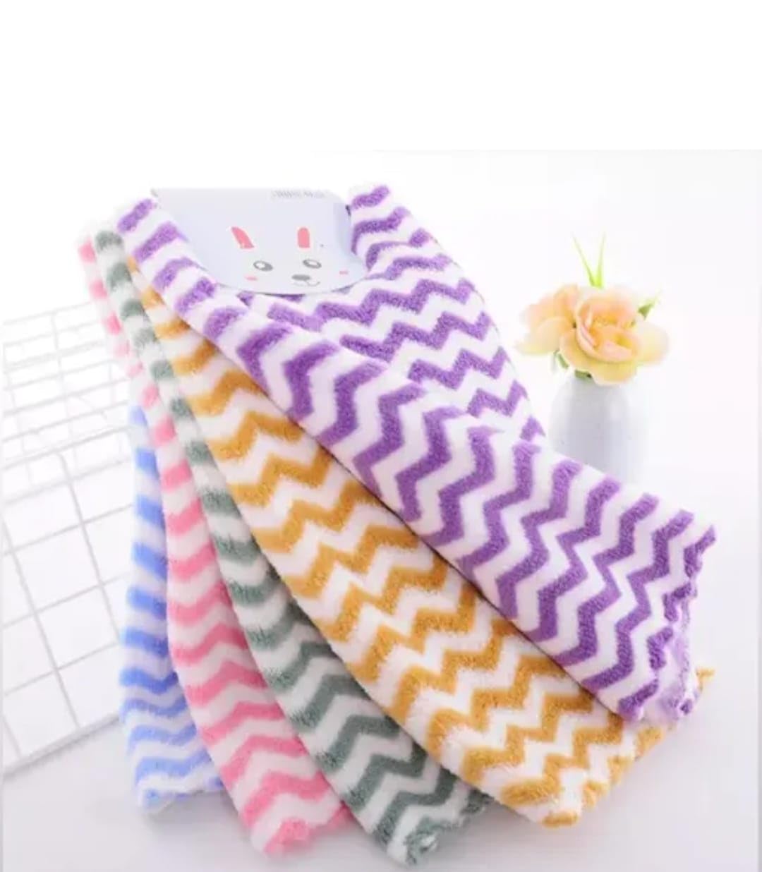 Classic Microfiber Towel – Soft Striped Washcloths, Quick Dry Absorbent Face Towels for Bath, Gym, Kitchen & Travel (4)-picture-48