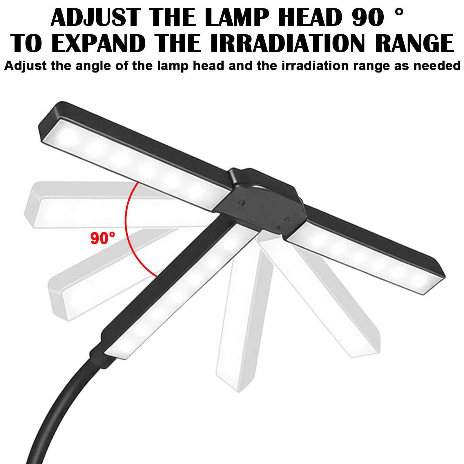 GBKDQQ 3 Kopf Notenpultleuchte Mit Clip: Dimmbar Klavierlampe Faltbar, Flexible USB-C Wiederaufladbar, Superhell 57 LEDs, 4 Farben x 12 Helligkeit, für Lesen und Musiknotenbeleuchtung