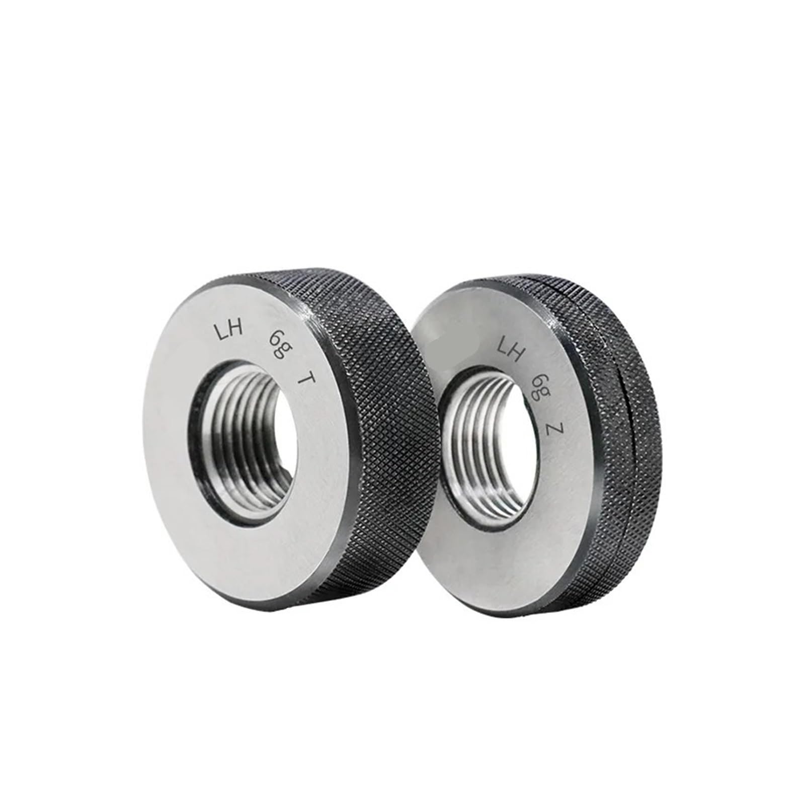 Gewindelehrdorn 1 SET (1 * GO + 1 * NOGO) M34-M35 Nicht standardmäßiges metrisches Gewinde-Ringmessgerät Messen Sie 6 g Werkzeug M34 M35 X1,5 0,5 1,25 0,75 1 2 3 Gewindelehre(M34X0.5-6g T Z)
