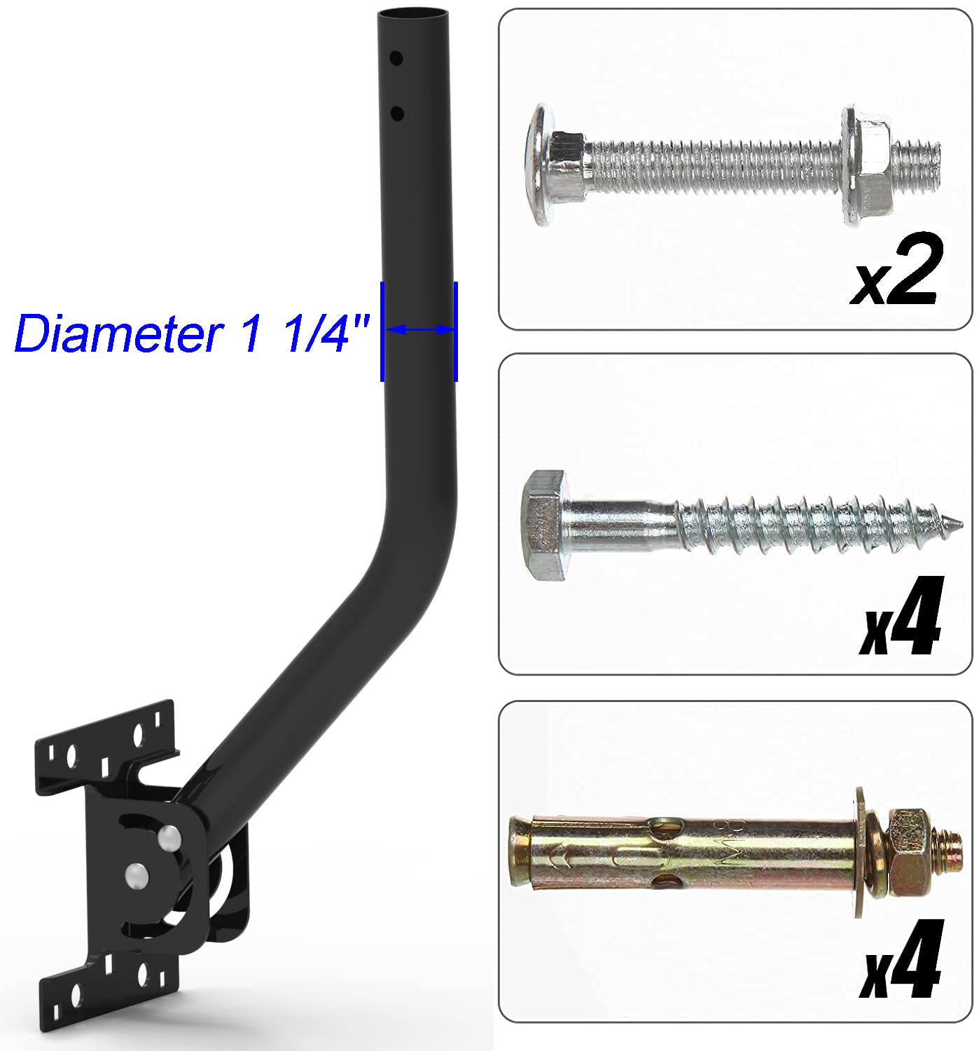 PBD Adjustable Attic/Outdoor TV Antenna Mounting Pole - View #3